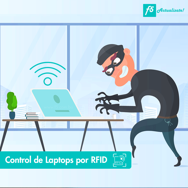 Coontrolde laptops por RFID Bolivia