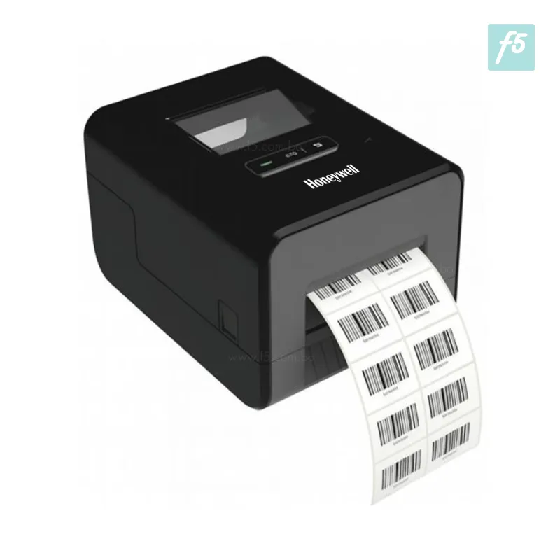 Vista frontal de la impresora de etiquetas Honeywell PC42E-T