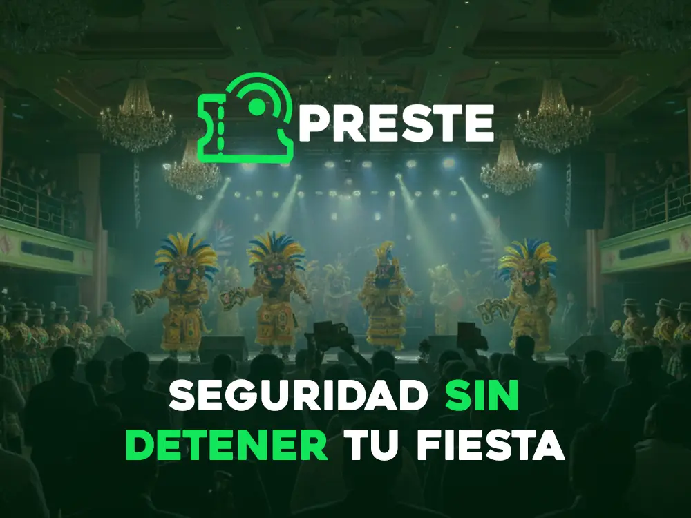 Dashboard de Preste mostrando la gestión de eventos y validación de tickets